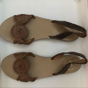 Jack Rogers Brown Sandals NWOT